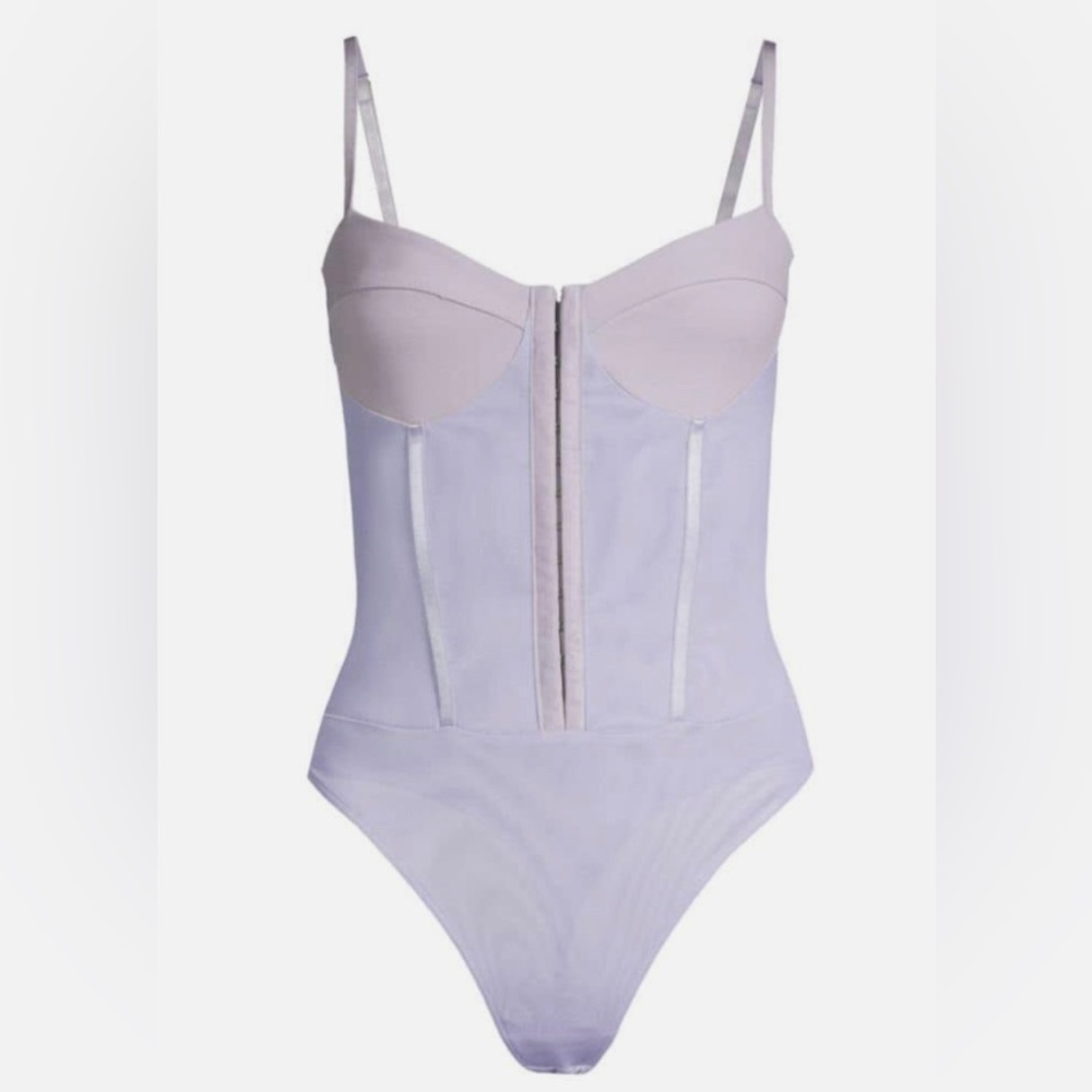 Free People Night Rhythm Corset Bodysuit